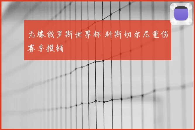 无缘俄罗斯世界杯 科斯切尔尼重伤赛季报销